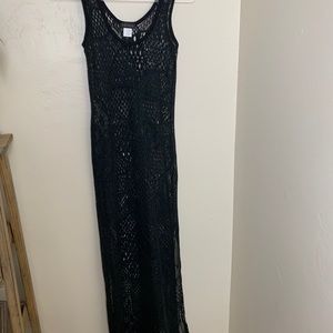 Venus black lace swim cover